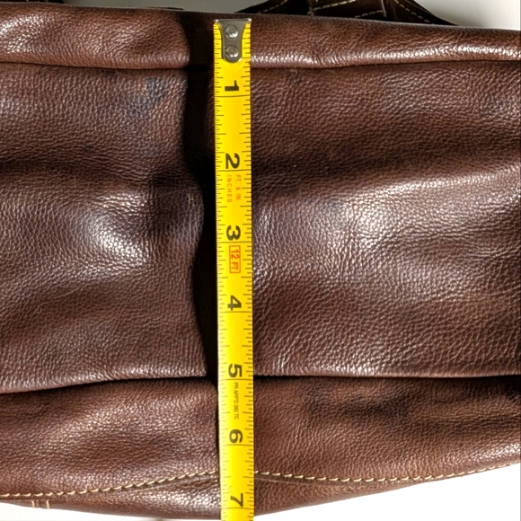 Fossil leather brown shoulder bag - Picture 7 of 15